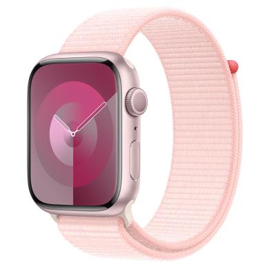 Apple Watch Series 9 GPS + Cellular 45mm Aluminium rosé Boucle Sport rose pâle - très bon état